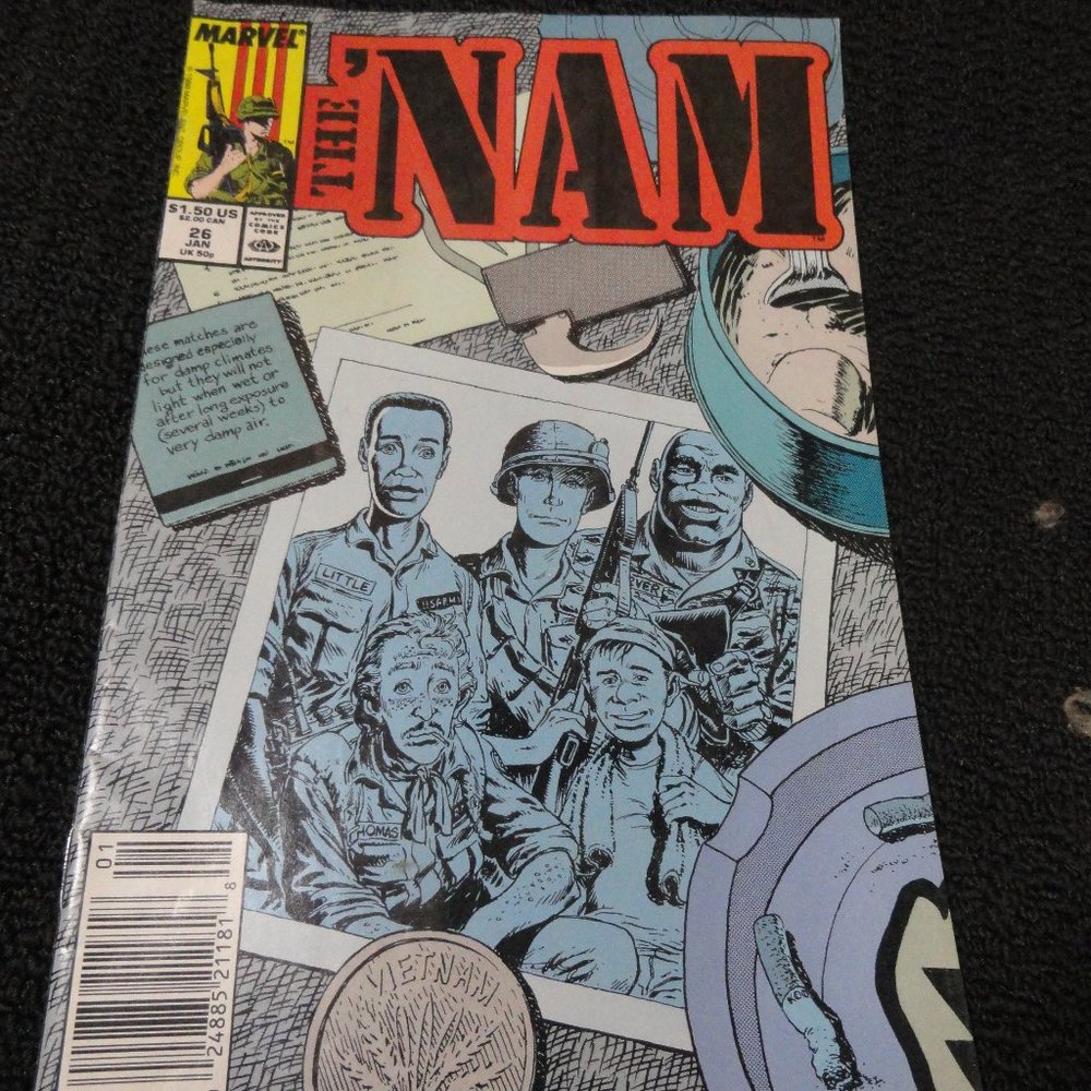 the NAM comic book illustrated Marvel magazine, vol1 no 26 Jan 89~Milita… - Picture 1 of 4
